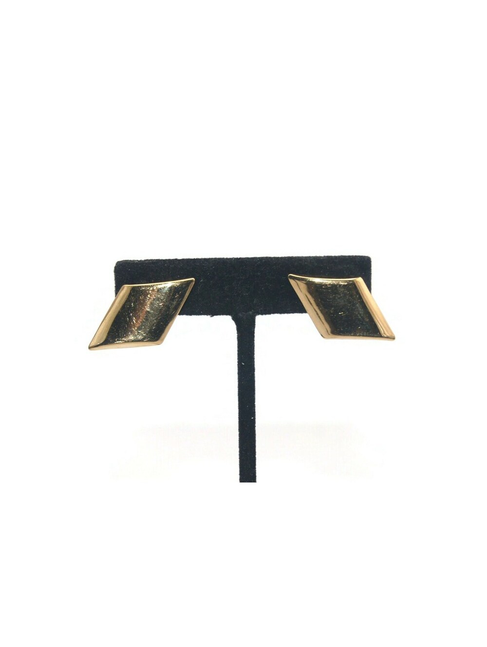 Vintage Gold Tone Stud Earrings with Post Backs for Pierced Ears.